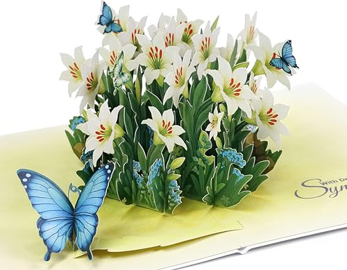 CUTPOPUP Sympathy Card, Carte de Condoléances Pop-Up 3D, Carte de Sympathie Perte d’Animal ou Proche, Carte Vierge avec Enveloppe SD256FR1520