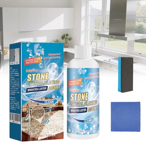 Rinnovatore Marmo e Pietre Naturali,100ML Detergente per Superfici in Marmo,Stone Stain Remover Cleaner,Pulisce,Lucida e Ripristina la Brillantezza
