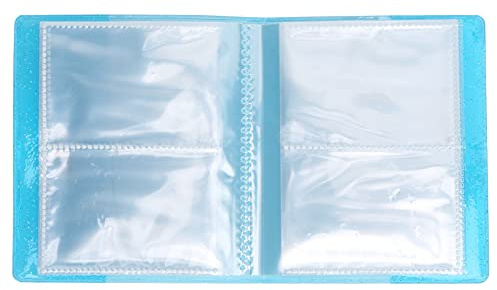 Ycauty Album Photo 64 Pochettes 3 Pouces pour Mini - Stockage de Mémoire Durable pour Photos, Billets, Cartes - Compact et Portable - pour Mini 11/8/9/7s/25/70/90 (Bleu)