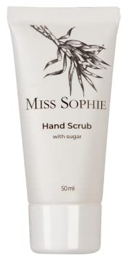 Original Miss Sophie I Handpeeling 50 ml mit Zuckerkristallen I Hautpflege I Hand Scrub I Veganes Peeling mit Vitamin E I Entfernung von Hautschuppen I Feuchtigkeitsspendend
