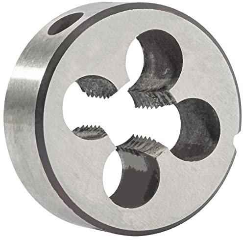 Aceteel 3/8-Zoll-28 UN Runde Schneideisen für Rechtshänder, Maschinengewinde-Schneideisen 3/8 x 28 UN