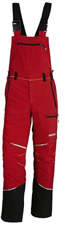 KOX Schnittschutz Latzhose Mistral 3.0 Rot/Gelb Größe 50 | Typ A | KWF-Standard