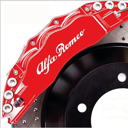 Pegatinas compatibles con Alfa Romeo para pinzas de freno Giulietta Giulia Mito Stelvio 159 156 (blanco)