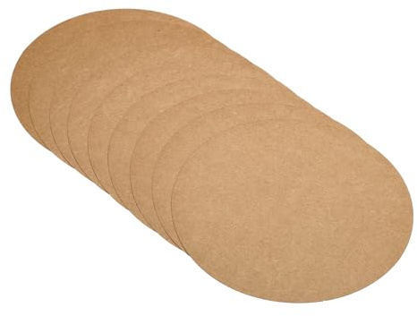 PATIKIL Papel de Cartón Redondo de 5.9 Pulgadas, 40 Unidades de Discos Circulares Gruesos de 200 G/M² para Manualidades, Dibujo, Pintura y Escritura, Marrón