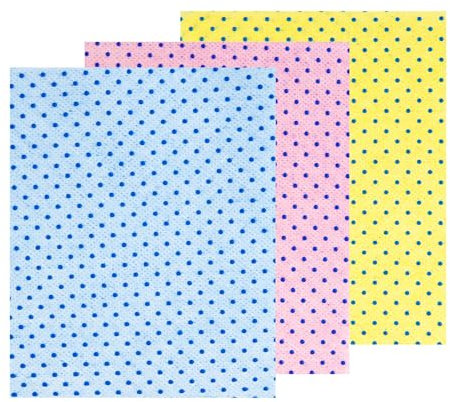 VFM - Abrasive Cloth Cleaning Accessory Tough Cloth Kitchen Wiper Heavy Duty Scrub Dish Scrubber for Household, Cookware, Bathroom Cleanware - Multi-Coloured