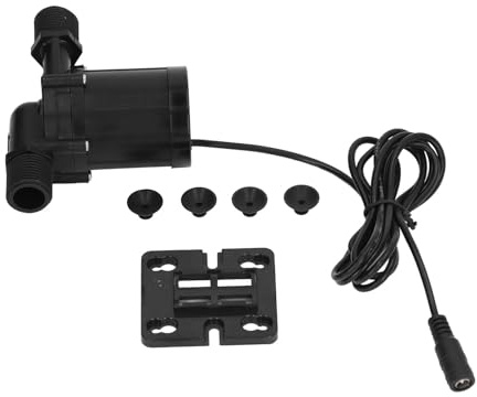 Oumefar Bomba de Refuerzo Bomba de Acuario de Larga Duración y bajo Ruido para Circulación de Peceras, Cobre ABS DC24V 30W para de Agua de Ducha Elevación de 12 M