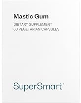Mastic Gum - Contribue à Protéger la Muqueuse Gastrique - Gomme de Mastic - Résine de Mastic Standardisée à 12 % d’Acides Masticoniques - Sans Gluten - Gélules Végétales - Sans OGM - Supersmart
