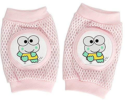 Hillento 4 paires jarrets de genou bébé super respirant ajustable genouillères de bande dessinée genou coudes coussinets de bras protecteur de sécurité enfant en bas âge filles et garçons
