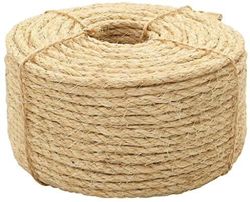 vidaXL Rep 100% sisal 6 mm 100 m
