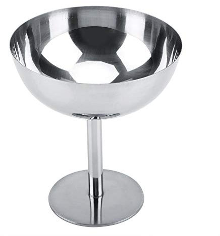 Aigend Dessertbecher aus Edelstahl, Mehrzweck-Dessertbehälter, Eisschalen für Salat, Obst, Pudding (groß)