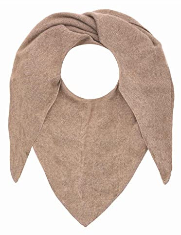 Zwillingsherz 100% Kaschmir Dreieckstuch Stola Schal für Damen Mädchen Frauen - Hochwertiges Cashmere Halstuch Uni Design - Umschlagtuch – warm weich kuschelig - Damenschal für Frühling Herbst Winter