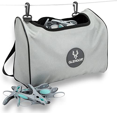 Glengor Premium Peg Bag - Clips to line or use with shoulder/waist strap. Holds 300 pegs. Waterproof/durable suitable for outdoor use.