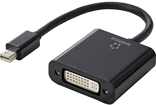 RENKFORCE RF-4769258 DisplayPort/DVI Adattatore [1x Mini Port Display Maschio, 1x DVI Femmina 24+5 Poli, Nero Guaina in