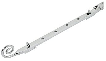 Dart Monkey Tail Brass Window Stay 12 (300mm) - Polished Chrome