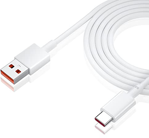 USB C-kabel 2 m 120 W typ C laddningskabel för Xiaomi 11T Pro USB typ C snabbladdningskabel 65 W 6 A Fast Charge datakabel för Mi 11 Ultra USB C laddningskabel för 12 Pro 12 X Mi 11 Lite för Redmi 10 Note 10 9 8 Pro