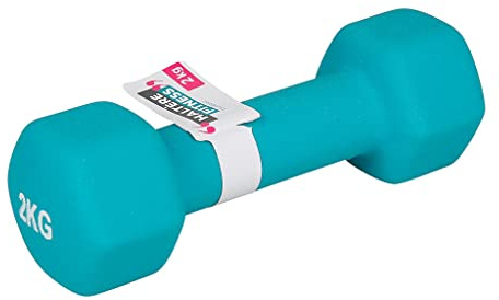 UPFIT – Mancuerna de 2 kg – Agarre perfecto – Forma estudiada para poder realizar diferentes ejercicios versátiles – Permite un entrenamiento completo – Mango ancho y funcional azul