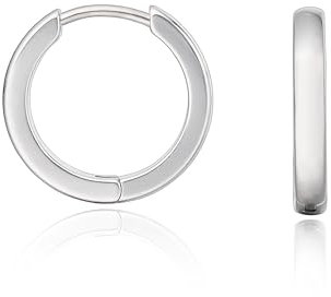 Limerencia G23 reines Titanhypoallergen Huggie Hoop Ohrringe für Frauen Mädchen sensible Ohren (10 Millimeters, Silver)