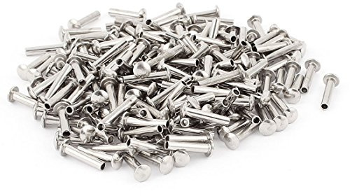 XYWHPGV 200pcs M3x14mm Nickel Plated Truss Head Half Tubular Rivets (995f8 7942c 85463 5ecd5 5f2d2 1595e