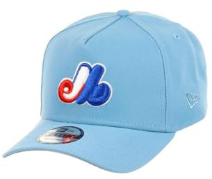 New Era Montreal Expos MLB Cooperstown Sky Blue 9Forty A-Frame Snapback Cap - One-Size