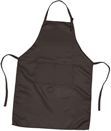 TOPBATHY Grembiule Regolabile con Halter Neck Maniche Grembiule Unisex per Cucina Bar Protezione Marrone
