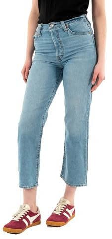 Levi's Ribcage Straight Ankle Vaqueros, Cool Winner, 26W / 27L para Mujer