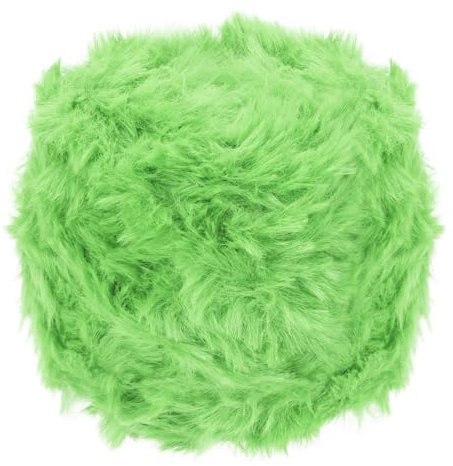 PATIKIL 70 Yards Fur Yarn, 100 Grams Soft Plush Fluffy Chunky Polyester Faux Fur Eyelash Yarn for Crocheting Hand Knitting Blanket Hats Crochet Crafting, Grass Green