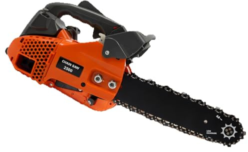 Motosega a benzina da 25,4 cc, 900 W, motore a 2 tempi, lunghezza della guida 30 cm, 9000 giri/min, lunghezza di taglio 30 cm, numero di catene 44, regolazione della tensione della catena
