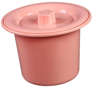 Sharplace Vaso da notte, secchio per vasino, vasino per WC domestico, orinatoio con sputacchiera e coperchio per interni, camera da letto, casa femminile, Rosa