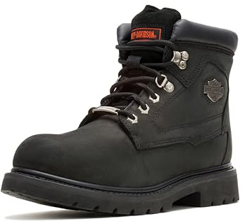 Harley-Davidson Men's Badlands Leather Motorcycle Casual Boot, Black, 10.5
