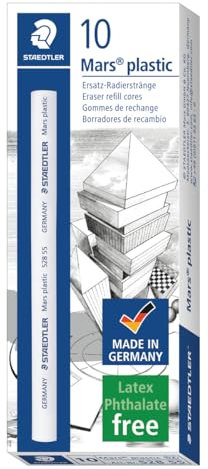 STAEDTLER 528 55 Ersatz-Radierstrang Mars plastic 10 Stück im Kartonetui
