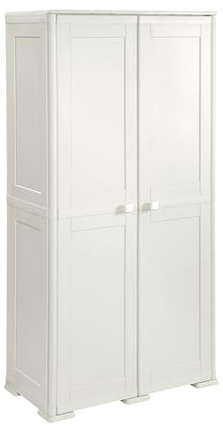 Tontarelli S.p.A. PORTASCOPE SIMPLEX con 1 RIPIANO Panna Mobile Contenitore, 79X43XH164CM