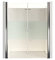 DURASHOWER Duschkabine Satinierter Mittelstreifen 195 cm x 90-95 cm x 6 mm | ESG | Nano