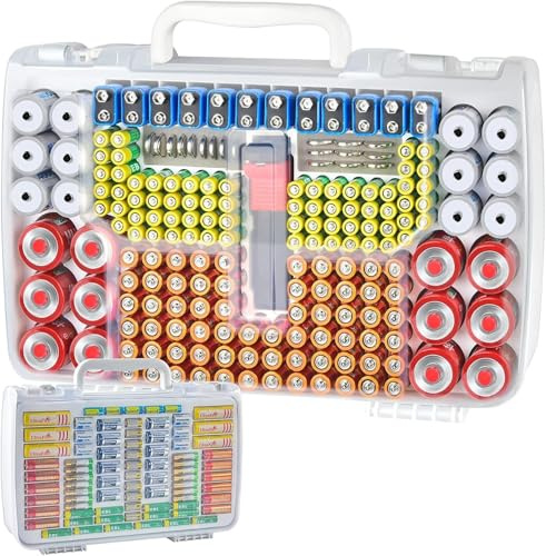 Xuerdon Battery Storage Organizer Case for 269 Batteries with Tester