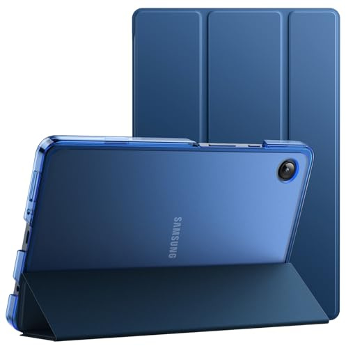 JETech Skyddsfodral för Samsung Galaxy Tab A11/A9 8,7 (2025/2023), Marin | Tunn Genomlysande Baksida, Trifold Stående, Tunt och Stötsäkert
