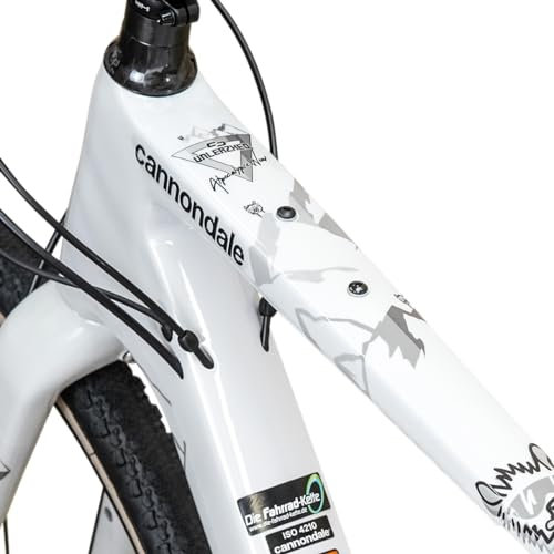 unleazhed Gravelbike Rahmenschutzfolie ALPOCALYPSE Black MATT | Rahmenschutzfolie für Gravel Bikes Made in Germany| Komplett Rahmenschutz-Set