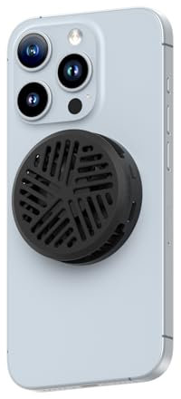 Hagibis Refroidisseur iPhone | Refroidisseur téléphone Ventilateur Magnétique Ultra-Mince Léger pour iPhone 16 15 Pro Max, MagSafe, iPad Pro, Android, Tablette – Noir