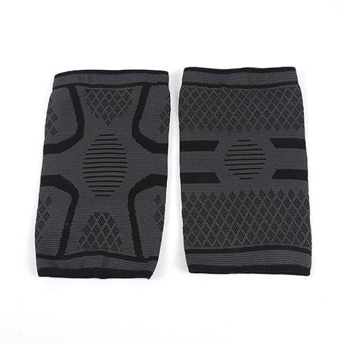 KWKPR Genouillère de Sport, Genouillères de Compression pour Homme et Femme, Sport Genouillere, Genouillère Élastique Respirant, Genouillère pour Course à Pied et Entraînement, M- Noir Pièce unique