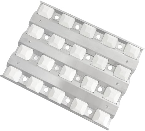 Beurbcikue S23218-38Y Briquette Tray for Delta Heat 26 38 Inch Grill Replacement Parts for Delta Heat DHBQ38 DHBQ26 DHBQ38G DHBQ38R/S DHBQ26G Heat Plates Shield Ceramic Briquettes Tray