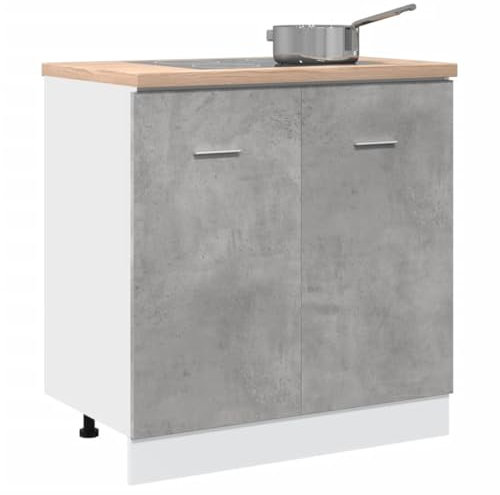 Xichuzi Armario Debajo Fregadero Madera contrachapada Gris 80x46x81,5cm, Mueble Cocina, Armario Despensero Cocina, Alacenas Y Vitrinas, Alacena De Cocina, Cocina Muebles - 856076