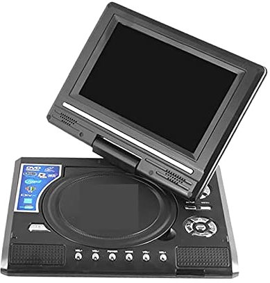 DVD-spelare för TV, 7,8 tums Bärbar HD-TV Hemma Bil DVD-spelare VCD CD MP3 DVD-spelare USB-kort RCA TV Portatil Kabelspel 16:9 Rotera LCD-skärm för familjefilmer