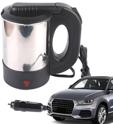 Vattenkokare elektrisk resa – 500 ml resevattenkokare | 12 V/24 V