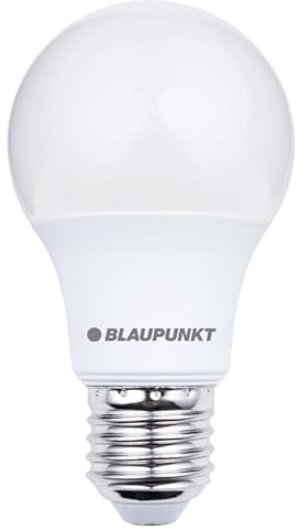 Blaupunkt E27 LED Bulb A60 GLS 9W (80W) 900lm Matt 6000K Cool White, 1-Pack | 230° Wide Beam, E27 Screw Base, Non-Dimmable, Flicker-Free, Eye-Friendly, CRI 80+, For Garages & Workshops & Sheds
