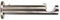 Gardinenstangen Wandhalter offen für 16 mm Durchmesser Farbe Edelstahl - Wandabstand 7,5 cm