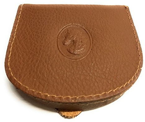 Monedero para Monedas Clásico Piel De Ubrique (Marrón) Resistente, Duradero con un Diseño Elegante