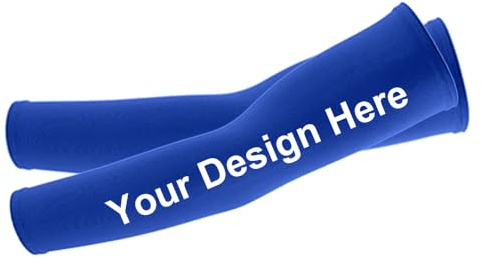 TopTie Manguitos Personalizados con Protección UV para Deporte, 1 Par