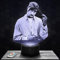 Nachttischlampe - Touch-Nachtlicht Rapper Tu pac 3D-LED-Lampe Illusion, Geschenkidee Weihnachten Geburtstag Junge und Mädchen Nachttischlampe Kinder- oder Erwachsenenzimmer TOP
