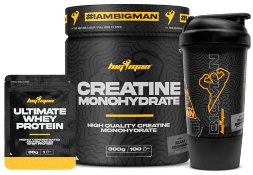 BigMan | Pack Creatina Monohidrato 300Gr (Candy PoP) + SHAKER PRO + MUESTRAS | 200 Mesh | Incrementa Resistencia | Potencia los Efectos de los Entrenamientos | Crecimiento Muscular