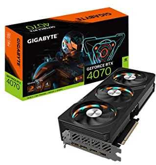 GIGABYTE GeForce RTX 4070 Gaming OC 12G Grafikkarte, 3x WINDFORCE Lüfter, 12GB 192-Bit GDDR6X, GV-N4070GAMING OC-12GD Grafikkarte