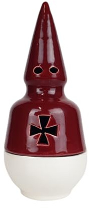 HISPACERAMICA Incensario Semana Santa | Incensario Nazareno de Cerámica | Fabricado en España (Granate y Blanco)