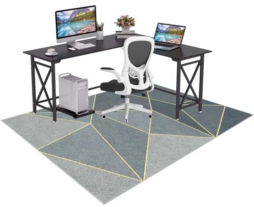 Antideslizante Alfombras para Silla de Gaming Oficina 200 x 300 cm Alfombra Escritorio Suelo Alfombras Sillas Ruedas Protectora para Suelos Duros Protectors Suelo Silla Ruedas Silla de Ordenador